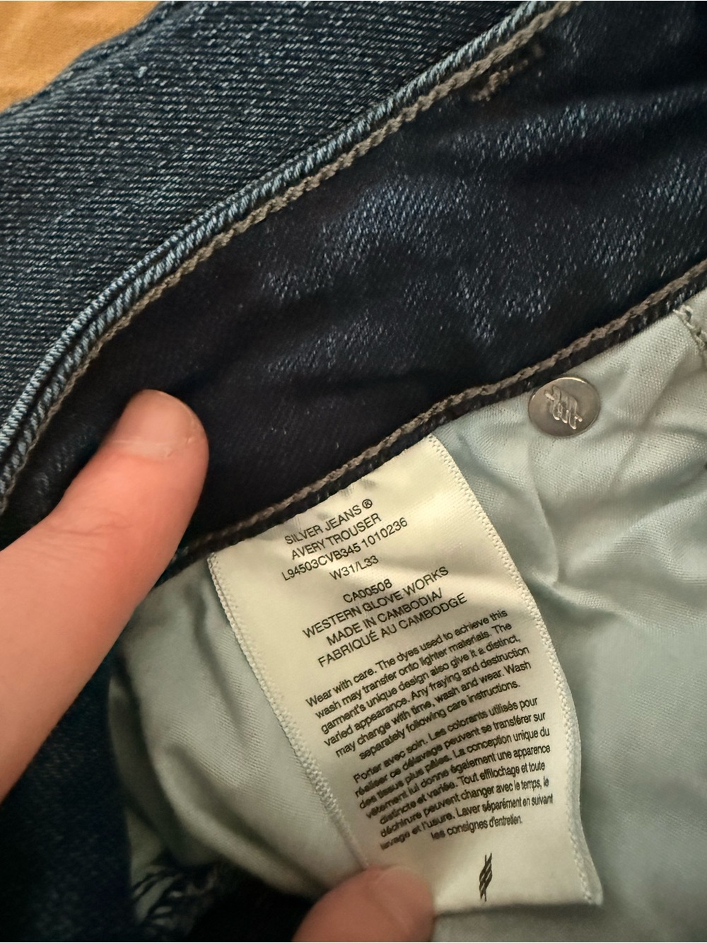 Silver Jeans Dark Blue Wide Leg Jeans - Picture 6 of 9